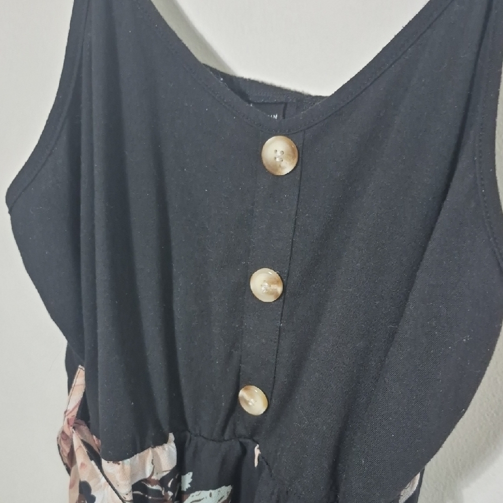 Floral Button-Front Dress NWT 2x - Picture 2 of 7